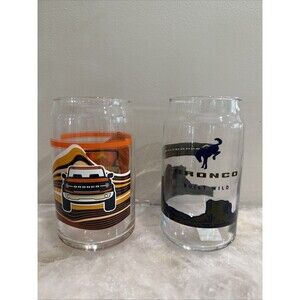 Ford Bronco Glass Drinkware Glasses